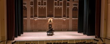 View of the Merrill stage from seat Grand Tier 3 Row D Seat 18