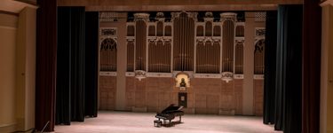 View of the Merrill stage from seat Grand Tier 3 Row D Seat 4