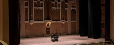 View of the Merrill stage from seat Grand Tier 4 Row C Seat 9