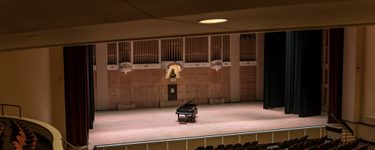 View of the Merrill stage from seat Grand Tier 4 Row G Seat 3