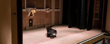 View of the Merrill stage from seat Grand Tier 5 Row C Seat 11