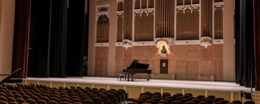 View of the Merrill stage from seat Terrace 1 Row B Seat 15