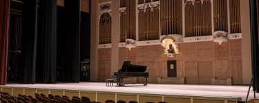 View of the Merrill stage from seat Terrace 1 Row B Seat 5