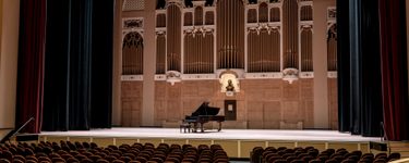View of the Merrill stage from seat Terrace 2 Row C Seat 4