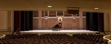 View of the Merrill stage from seat Terrace 2 Row G Seat 15